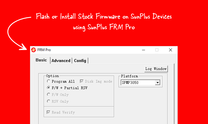 Sunplus FRM Pro Tool