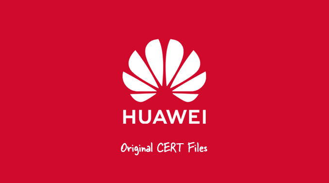 Huawei Cert Files