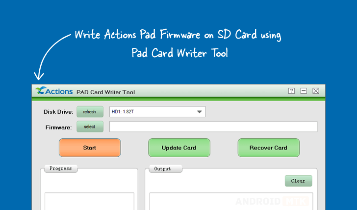Actions Pad Card Writer Tool Actions Pad Card Writer Tool