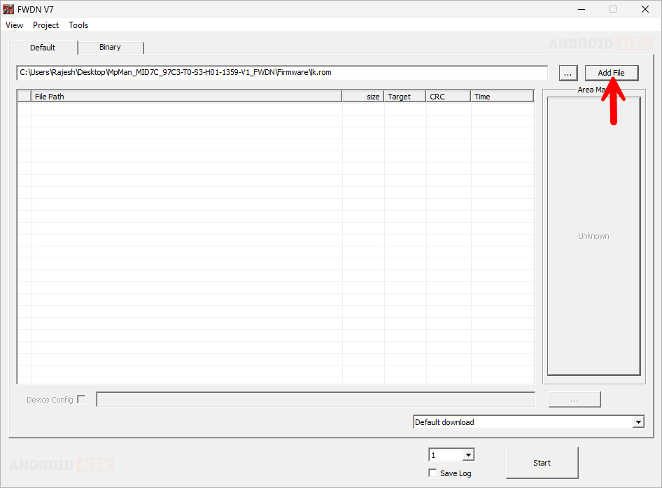 FWDN V7 Tool Add File FWDN V7 Tool Add File