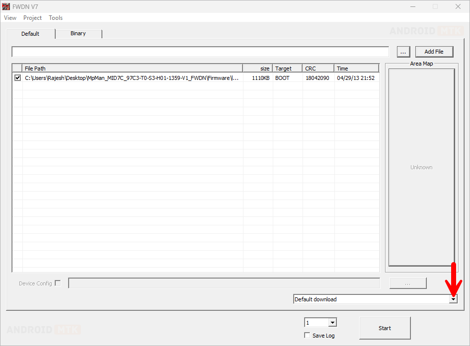 FWDN V7 Tool Flash Type FWDN V7 Tool Flash Type