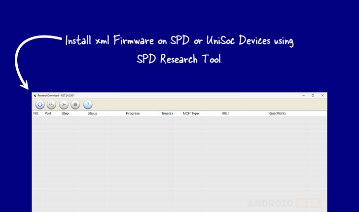 Install XML Firmware using SPD Research Tool
