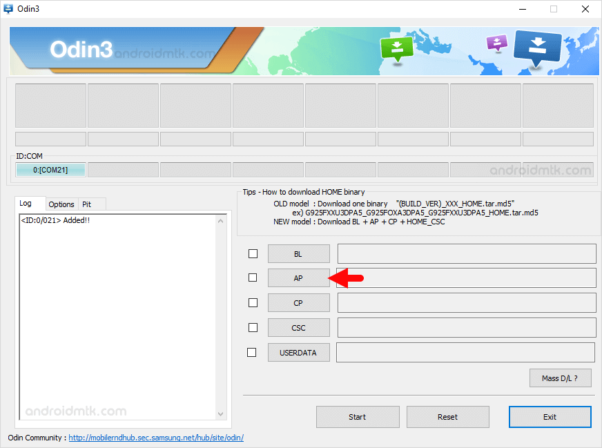 Add PDA Odin 3.07 for Samsung Galaxy Chat GT-B5330L