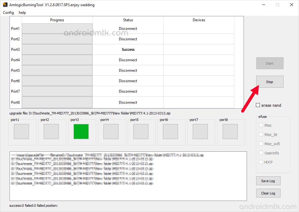 Amlogic USB Burning Tool Stop