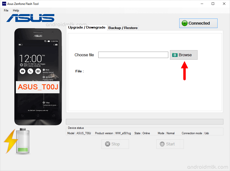 asus zenphone flash tool browse