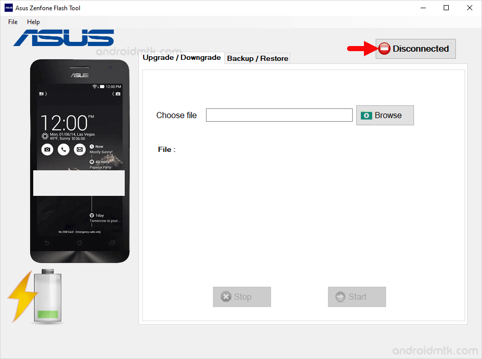 asus zenphone flash tool connect