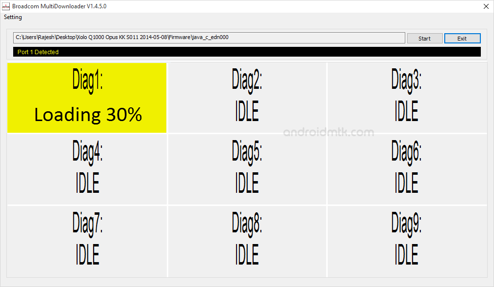 Broadcom MultiDownloader Flashing