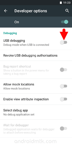 Enable USB Debugging Stock