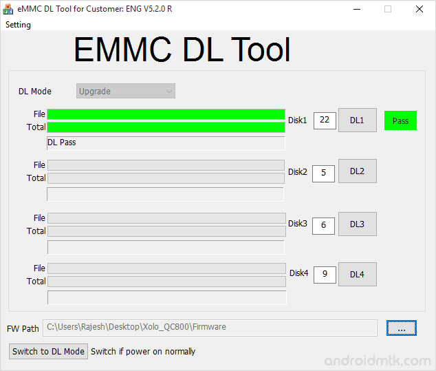 eMMC DL For Customer Flash Success
