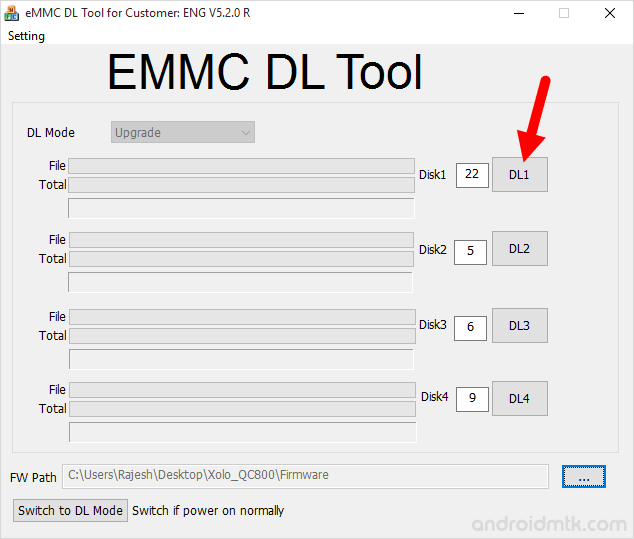 eMMC DL For Customer Start Flash