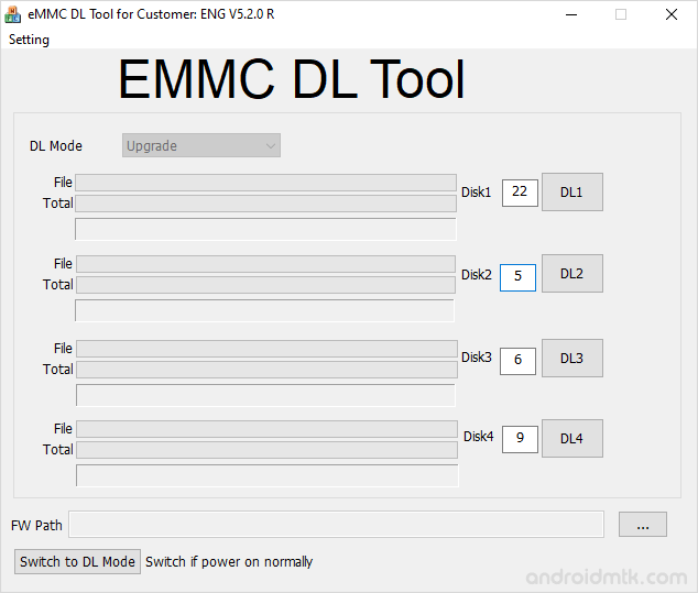 eMMC DL Tool