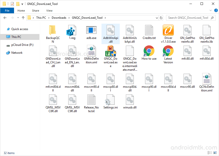 GNQC Download Tool Files