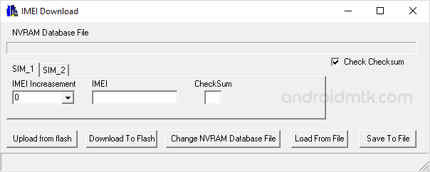 Maui Meta IMEI Download Dialog