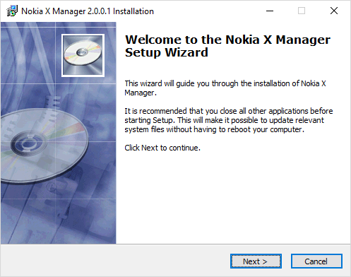 Install Nokia X Manager