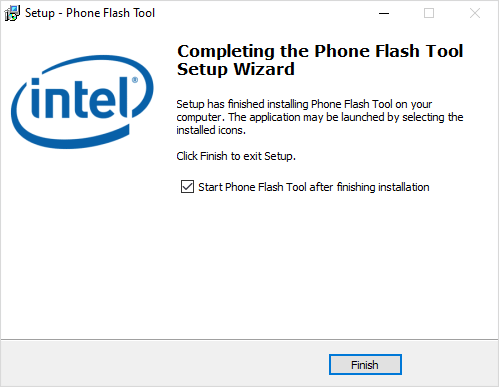 Intel Phone Flash Tool Setup