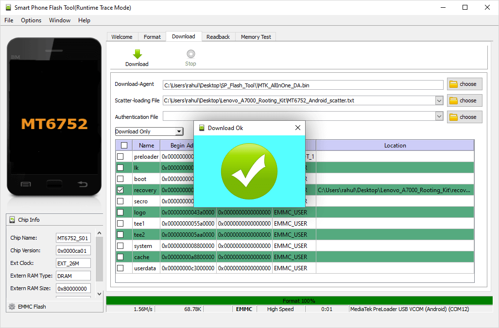 Lenovo A7000 Root Success