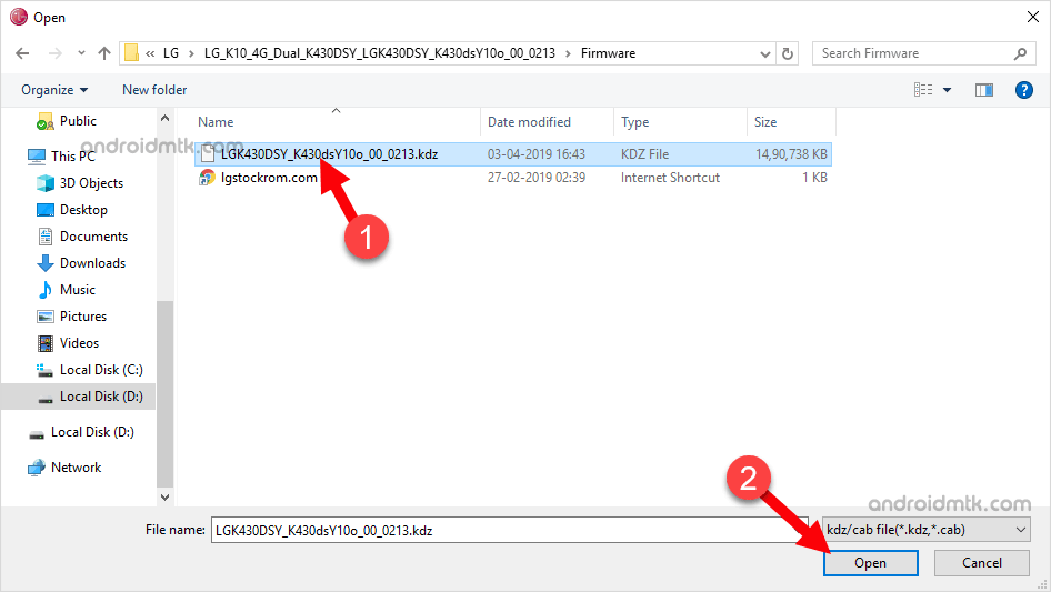 lg flash tool dbms