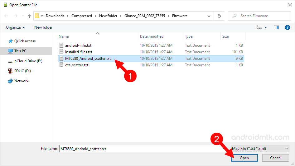 Locate Scatter File