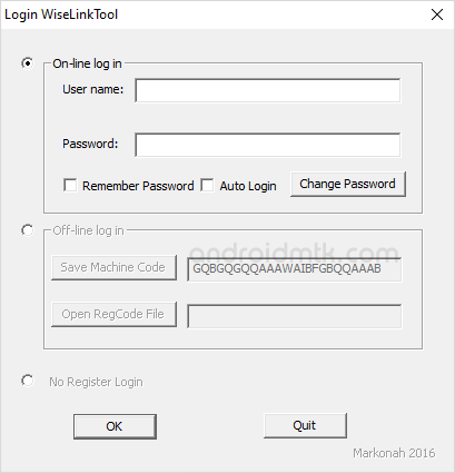 Login WiseLinkTool