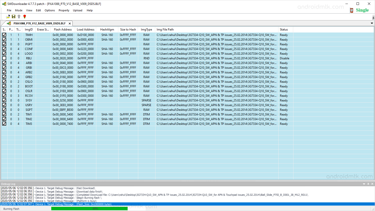 Marvell SWDownloader Flashing