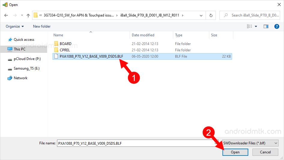 Marvell SWDownloader Select blf