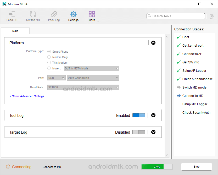 Modem Meta Connection