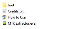 MTK Extractor Files