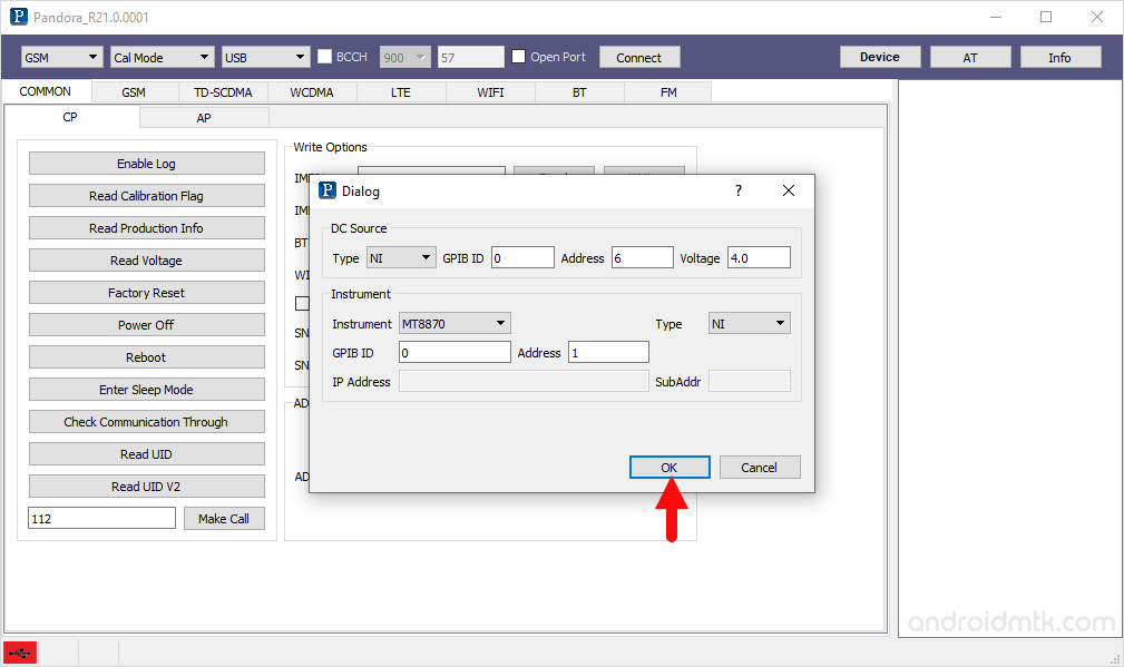 pandora tool configure done