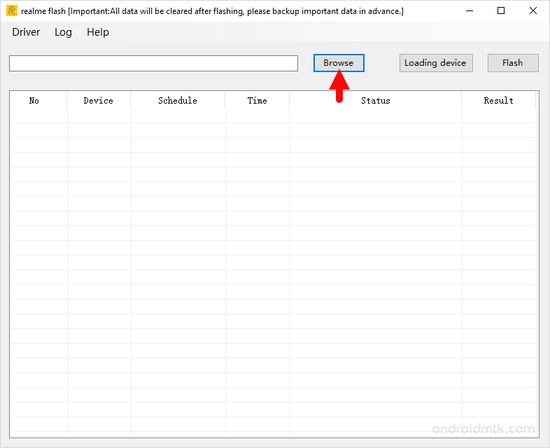 Realme Flash Tool Browse