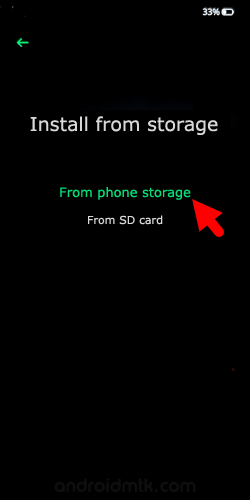 Realme Recovery install from storage phone