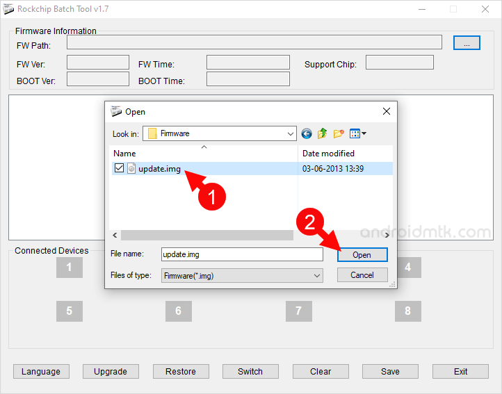 RockChip Batch Tool Load Firmware