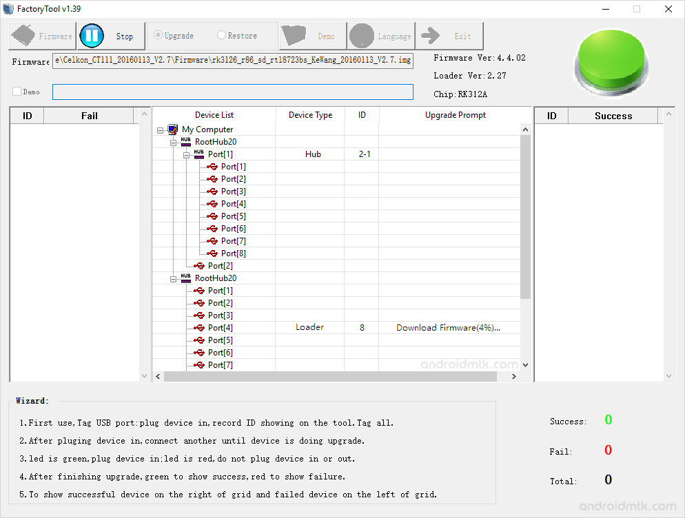 rockchip factorytool flashing