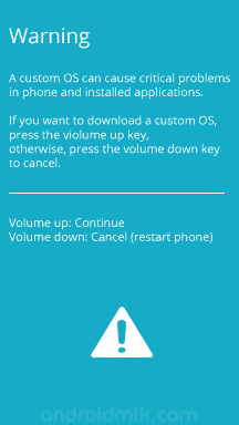 Samsung Galaxy S4 Zoom LTE SM-C105A Warning Sign