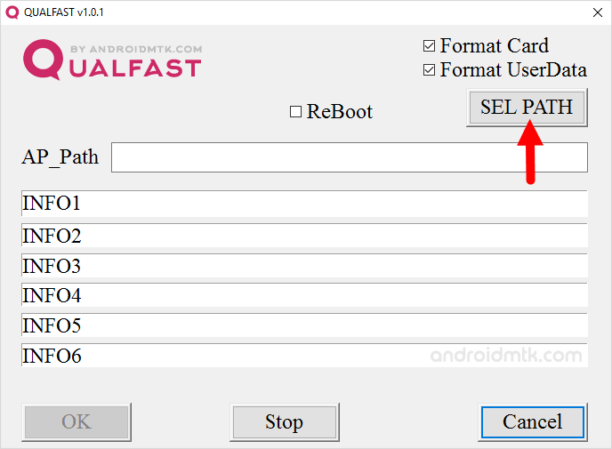 Set Path in Qualfast Software