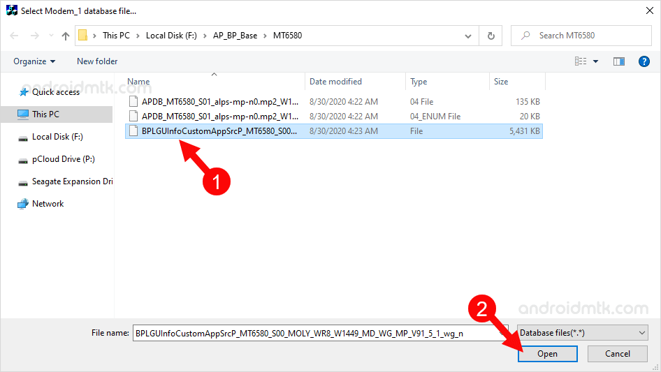 SN Write Tool BP Database Select