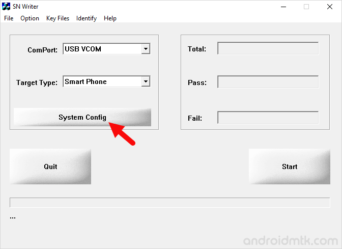 SN Write Tool Target System