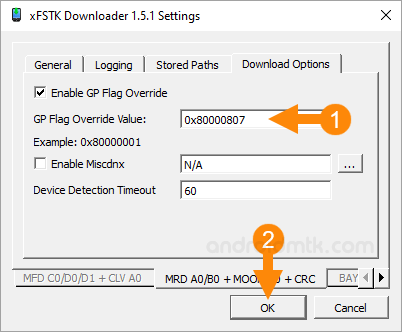 xFSTK GP Flag Value