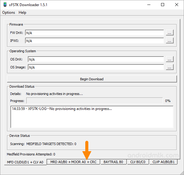 xFSTK MRD A0 B0 Moor A0 CRC