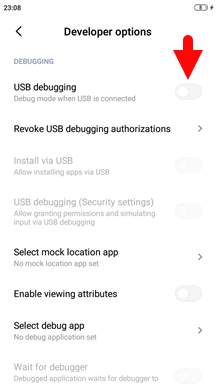 Xiaomi Developers Option